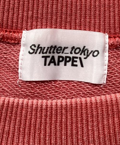 TAPPEI（タッペイ）TAPPEI (タッペイ) shutter tokyo 別注UNKNOWN SWEAT SHIRTS レッド サイズ:Mの古着・服飾アイテム