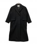 RIM.ARKリムアーク）の古着「Double breast maxi CT/ダブルブレストマキシコート」｜ブラック