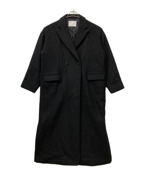 RIM.ARK（リムアーク）RIM.ARK (リムアーク) Double breast maxi CT/ダブルブレストマキシコート ブラック サイズ:38の古着・服飾アイテム