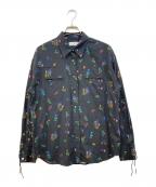 Margaux×SLOBE IENAマルゴー×スローブ イエナ）の古着「flower western シャツ」｜ブラック