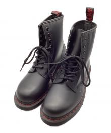 Dr.Martens（ドクターマーチン）の古着「レッドステッチ8ホールブーツ」｜ブラック