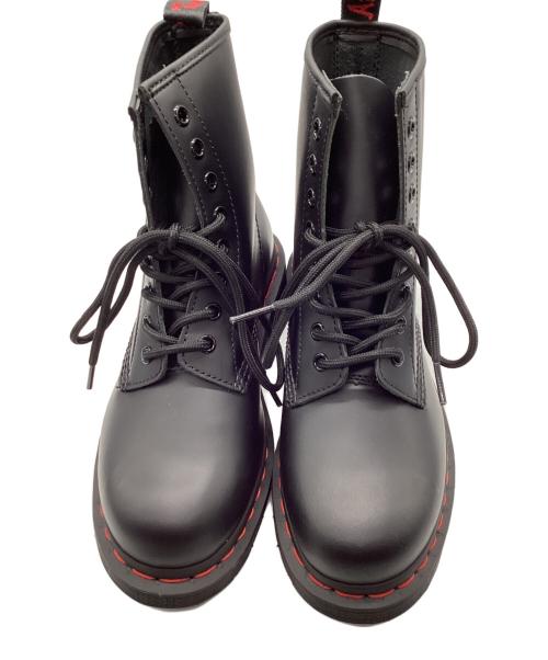 Dr.Martens（ドクターマーチン）Dr.Martens (ドクターマーチン) レッドステッチ8ホールブーツ ブラック サイズ:SIZE 5の古着・服飾アイテム