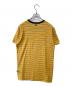 AMI Alexandre Mattiussi (アミアレクサンドルマテュッシ) Striped crewneck T-Shirt　E18J131.717 オレンジ サイズ:XS：4000円
