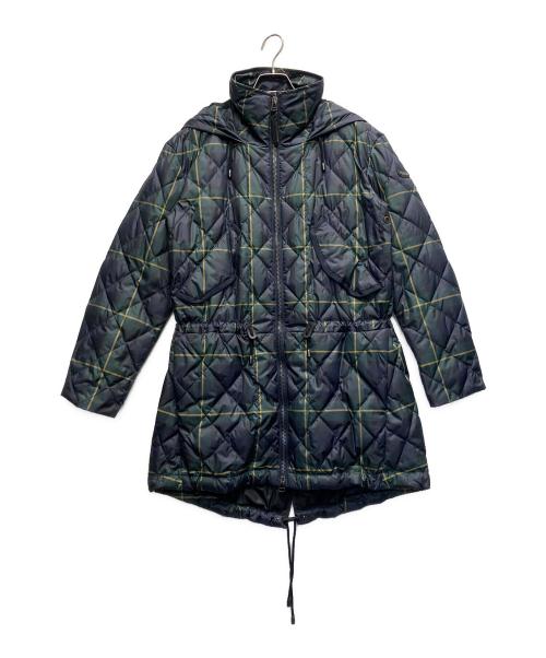POLO RALPH LAUREN（ポロ・ラルフローレン）POLO RALPH LAUREN (ポロ・ラルフローレン) チェックダウンコート ネイビー サイズ:XSの古着・服飾アイテム