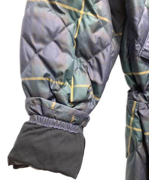 POLO RALPH LAUREN（ポロ・ラルフローレン）POLO RALPH LAUREN (ポロ・ラルフローレン) チェックダウンコート ネイビー サイズ:XSの古着・服飾アイテム