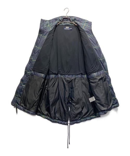 POLO RALPH LAUREN（ポロ・ラルフローレン）POLO RALPH LAUREN (ポロ・ラルフローレン) チェックダウンコート ネイビー サイズ:XSの古着・服飾アイテム