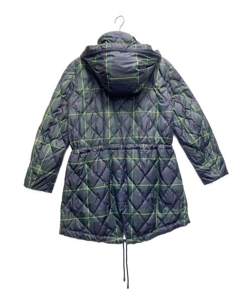 POLO RALPH LAUREN（ポロ・ラルフローレン）POLO RALPH LAUREN (ポロ・ラルフローレン) チェックダウンコート ネイビー サイズ:XSの古着・服飾アイテム