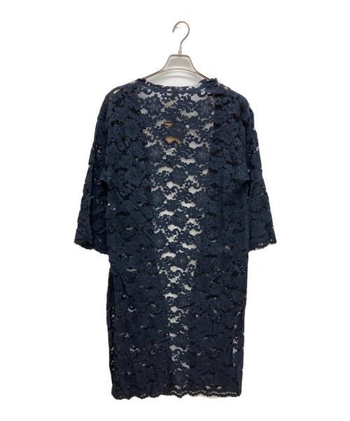 L'AVENTURE martinique（ラヴァチュール マルティニーク）L'AVENTURE martinique (ラヴァチュール マルティニーク) レースガウン ネイビー サイズ:2の古着・服飾アイテム