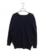 DEUXIEME CLASSEドゥーズィエム クラス）の古着「シルクリネン混ニット」｜ブラック
