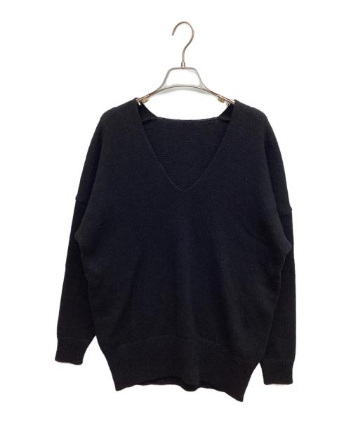 DEUXIEME CLASSE（ドゥーズィエム クラス）Deuxieme Classe (ドゥーズィエム クラス) シルクリネン混ニット ブラック サイズ:Freeの古着・服飾アイテム