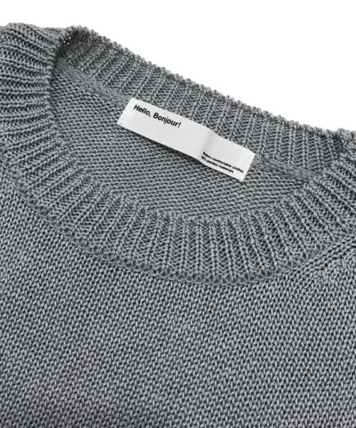 L'appartement（アパルトモン）L'appartement (アパルトモン) GENTLEMAN KNIT グレー サイズ:FREEの古着・服飾アイテム