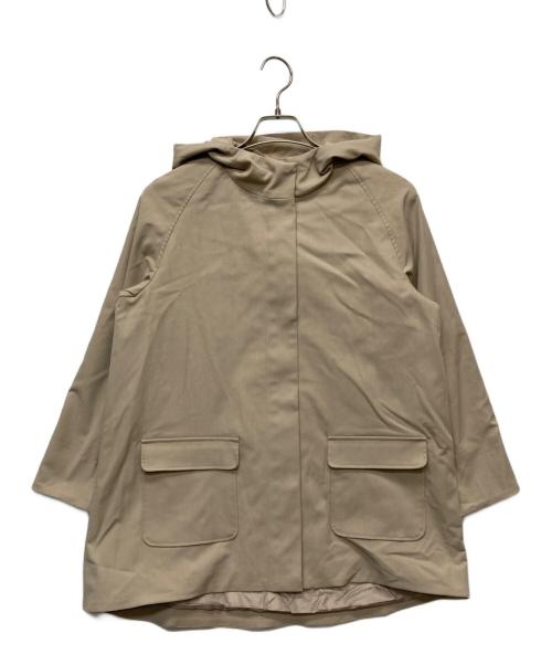 BETOUPE（ベトゥープ）BETOUPE (ベトゥープ) リサイクルツイルフーデットコート ベージュ サイズ:FREEの古着・服飾アイテム