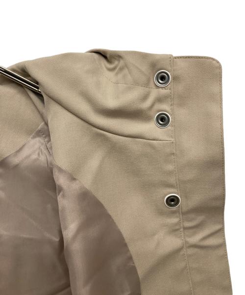 BETOUPE（ベトゥープ）BETOUPE (ベトゥープ) リサイクルツイルフーデットコート ベージュ サイズ:FREEの古着・服飾アイテム