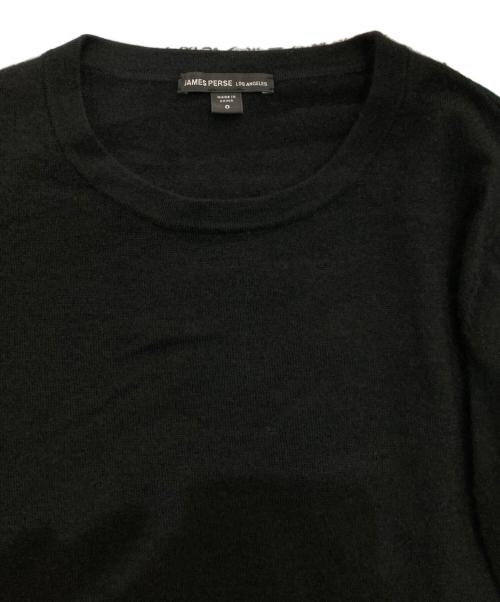 JAMES PERSE（ジェームスパース）JAMES PERSE (ジェームスパース) クルーネックニット ブラックの古着・服飾アイテム