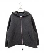 MADISON BLUEマディソンブルー）の古着「OVERSIZED HOODIE MELTON」｜グレー
