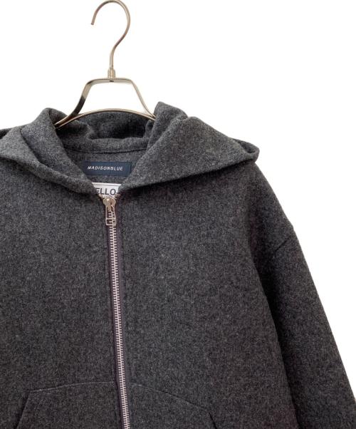 MADISON BLUE（マディソンブルー）MADISON BLUE (マディソンブルー) OVERSIZED HOODIE MELTON グレー サイズ:00の古着・服飾アイテム