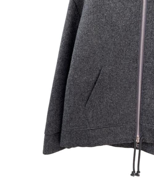 MADISON BLUE（マディソンブルー）MADISON BLUE (マディソンブルー) OVERSIZED HOODIE MELTON グレー サイズ:00の古着・服飾アイテム