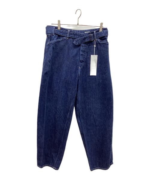 COMOLI（コモリ）COMOLI (コモリ) デニムベルテッドパンツ ネイビー サイズ:2の古着・服飾アイテム