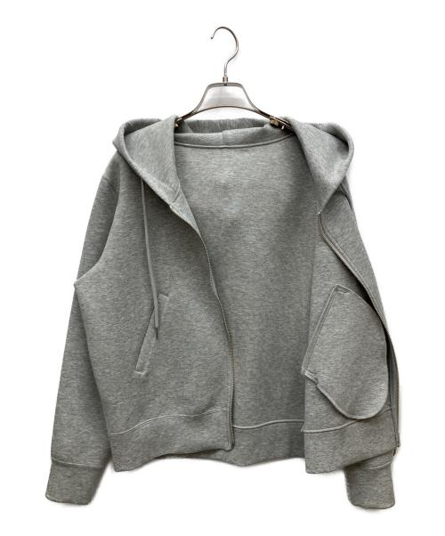 Spick and Span（スピック＆スパン）Spick and Span (スピック＆スパン) ストレッチジップフードパーカー グレー サイズ:Fの古着・服飾アイテム