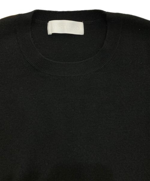 AP STUDIO（エーピーストゥディオ）AP STUDIO (エーピーストゥディオ) wool C/N Pullover ブラック サイズ:-の古着・服飾アイテム