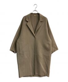 MUSE de Deuxieme Classe（ミューズ ドゥーズィエム クラス）の古着「ウールアンゴラリバーコート　21020500402030」｜ベージュ