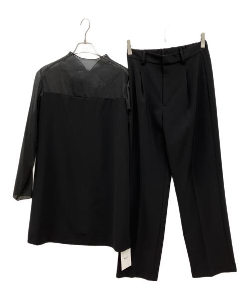 Ameri（アメリ）Ameri (アメリ) SHEER BOW TIE SET UP ブラック サイズ:Mの古着・服飾アイテム
