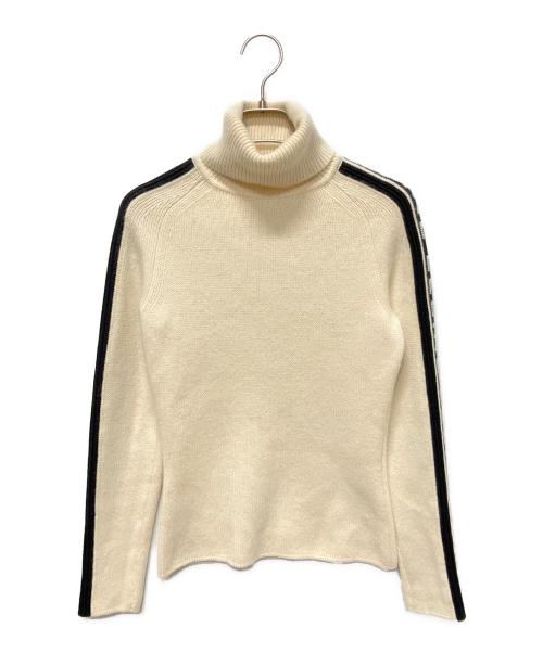 CELINE（セリーヌ）CELINE (セリーヌ) カシミヤタートルネックニット アイボリー サイズ:Sの古着・服飾アイテム