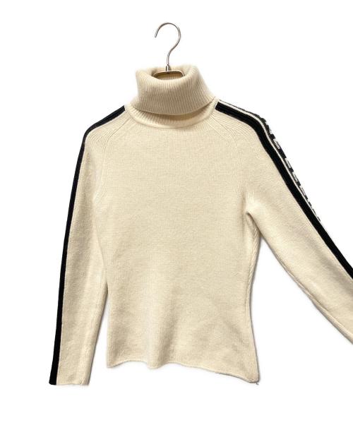 CELINE（セリーヌ）CELINE (セリーヌ) カシミヤタートルネックニット アイボリー サイズ:Sの古着・服飾アイテム