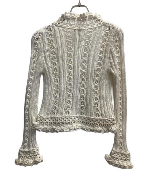 CHANEL（シャネル）CHANEL (シャネル) レースカーディガン ホワイト サイズ:38の古着・服飾アイテム