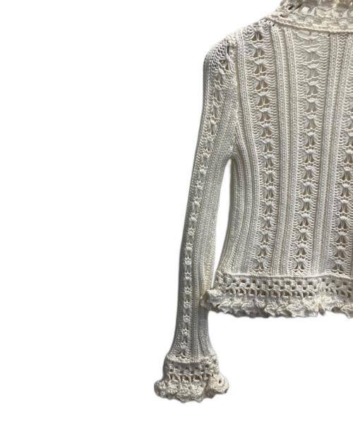 CHANEL（シャネル）CHANEL (シャネル) レースカーディガン ホワイト サイズ:38の古着・服飾アイテム