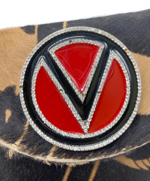 VALENTINO GARAVANI（ヴァレンティノ・ガラヴァーニ）VALENTINO GARAVANI (ヴァレンティノ・ガラヴァーニ) ハラコワンショルダーバッグ ブラウンの古着・服飾アイテム