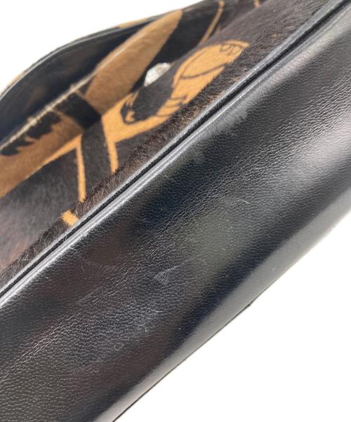 VALENTINO GARAVANI（ヴァレンティノ・ガラヴァーニ）VALENTINO GARAVANI (ヴァレンティノ・ガラヴァーニ) ハラコワンショルダーバッグ ブラウンの古着・服飾アイテム