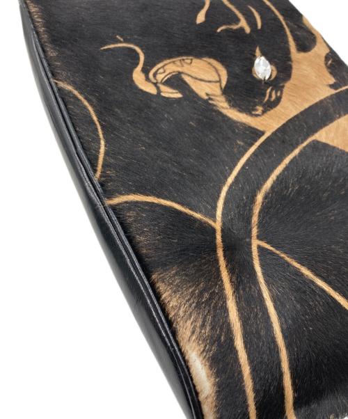 VALENTINO GARAVANI（ヴァレンティノ・ガラヴァーニ）VALENTINO GARAVANI (ヴァレンティノ・ガラヴァーニ) ハラコワンショルダーバッグ ブラウンの古着・服飾アイテム