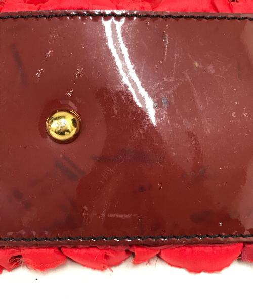 VALENTINO GARAVANI（ヴァレンティノ・ガラヴァーニ）VALENTINO GARAVANI (ヴァレンティノ・ガラヴァーニ) ロジェフラワー トートバッグ レッドの古着・服飾アイテム