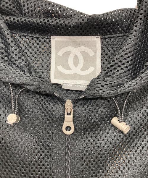 CHANEL（シャネル）CHANEL (シャネル) メッシュパーカー ブラック サイズ:38の古着・服飾アイテム
