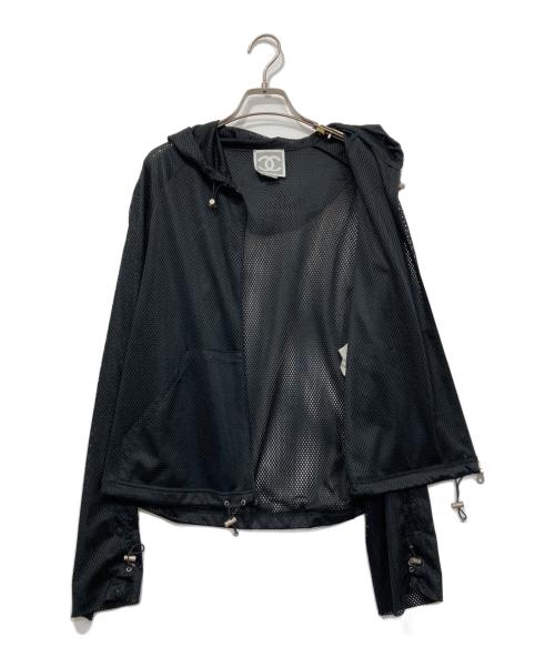 CHANEL（シャネル）CHANEL (シャネル) メッシュパーカー ブラック サイズ:38の古着・服飾アイテム
