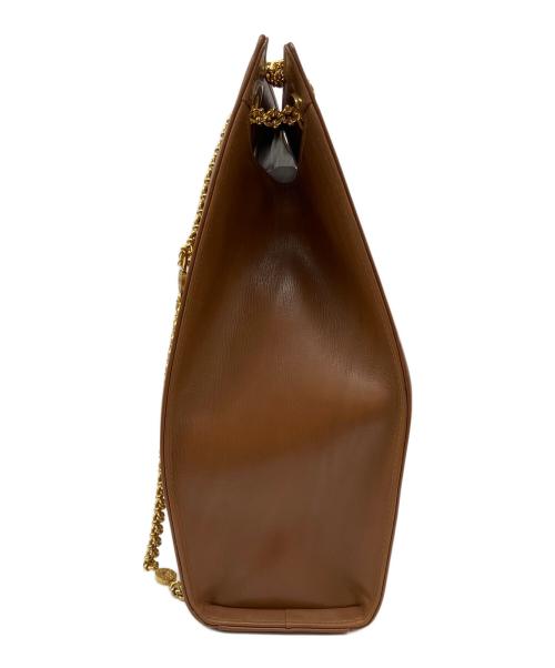 TIFFANY & Co.（ティファニー アンド コー）TIFFANY & Co. (ティファニー アンド コー) チェーンショルダーバッグ ブラウンの古着・服飾アイテム