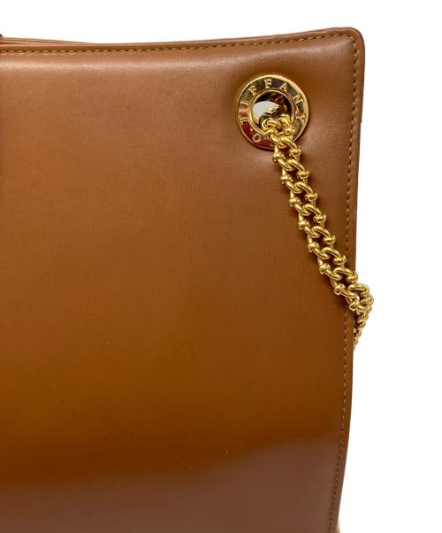 TIFFANY & Co.（ティファニー アンド コー）TIFFANY & Co. (ティファニー アンド コー) チェーンショルダーバッグ ブラウンの古着・服飾アイテム