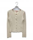 TOCCAトッカ）の古着「SILK RIB CARDIGAN」｜ベージュ