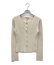 TOCCA（トッカ）の古着「SILK RIB CARDIGAN」｜ベージュ