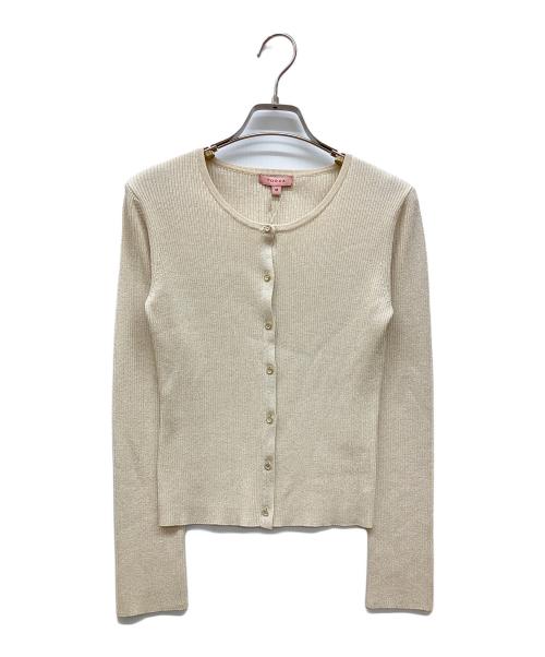 TOCCA（トッカ）TOCCA (トッカ) SILK RIB CARDIGAN ベージュ サイズ:Ｍ 未使用品の古着・服飾アイテム