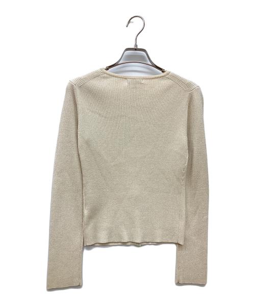 TOCCA（トッカ）TOCCA (トッカ) SILK RIB CARDIGAN ベージュ サイズ:Ｍ 未使用品の古着・服飾アイテム
