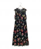 TOCCAトッカ）の古着「Summer Print Pleatsドレス」｜ブラック