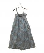 LEVI'S×GANNIリーバイス×ガニー）の古着「フラワープリントデニムワンピース」｜インディゴ