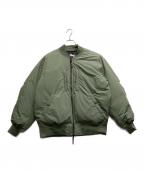 FIRST DOWNファーストダウン）の古着「リバーシブルダウンジャケット」｜カーキ