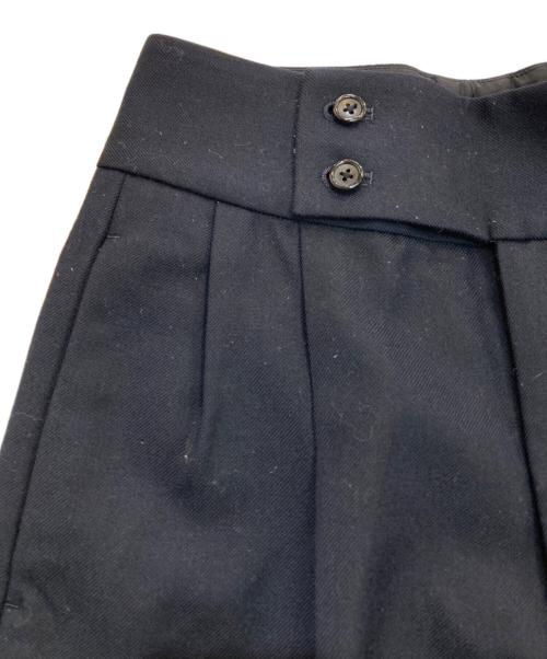 MARGARET HOWELL（マーガレットハウエル）MARGARET HOWELL (マーガレットハウエル) FOX BROTHERS (フォックスブラザーズ) ウールタックパンツ ネイビー サイズ:1の古着・服飾アイテム