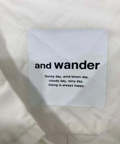 and wander（アンドワンダー）and wander (アンドワンダー) NAOKI ISHIKAWA THE VOID CORDURA shirt/ナオキイシカワ ザ ヴォイド コーデュラシャツ ホワイト サイズ:XLの古着・服飾アイテム
