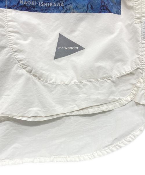 and wander（アンドワンダー）and wander (アンドワンダー) NAOKI ISHIKAWA THE VOID CORDURA shirt/ナオキイシカワ ザ ヴォイド コーデュラシャツ ホワイト サイズ:XLの古着・服飾アイテム