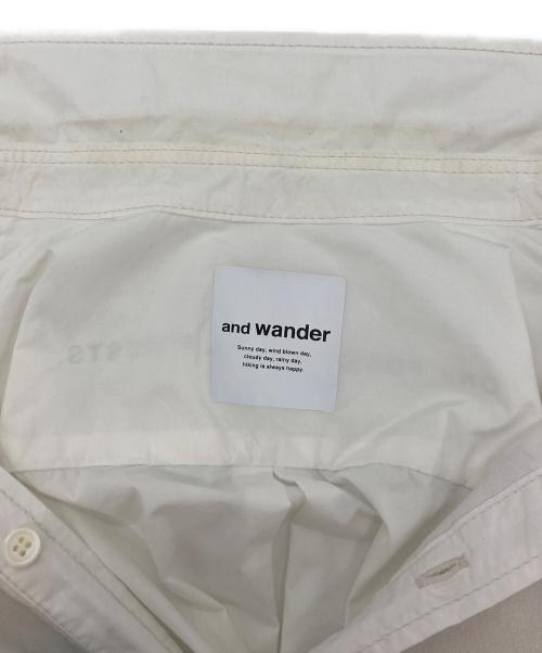and wander（アンドワンダー）and wander (アンドワンダー) NAOKI ISHIKAWA THE VOID CORDURA shirt/ナオキイシカワ ザ ヴォイド コーデュラシャツ ホワイト サイズ:XLの古着・服飾アイテム