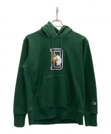 Champion REVERSE WEAVE（チャンピオン リバース ウィーブ）の古着「パーカー」｜グリーン